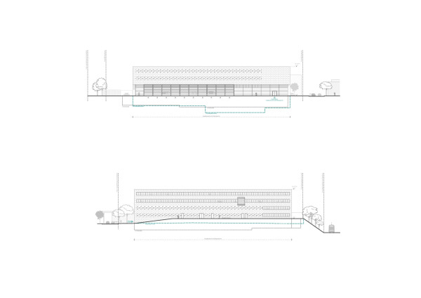 Ansicht Nord und Sd Hauptfeuerwache