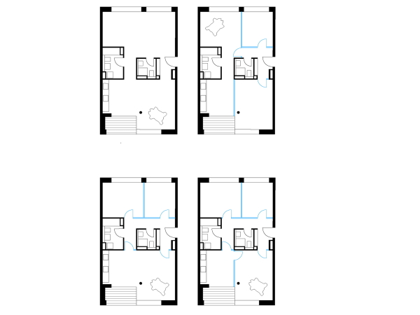 Wohnungsvarianten zwischen Loft, Zweizimmer- und Dreizimmerwohnungen
