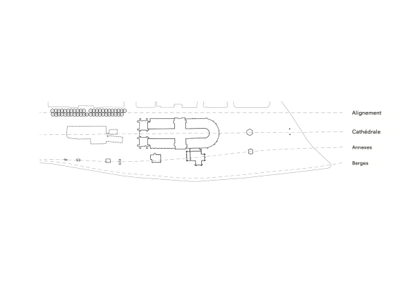 Konzeptzeichnung zur Landschaftsplanung