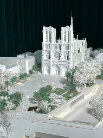 Modellfotografie, von Westen aus gesehen.