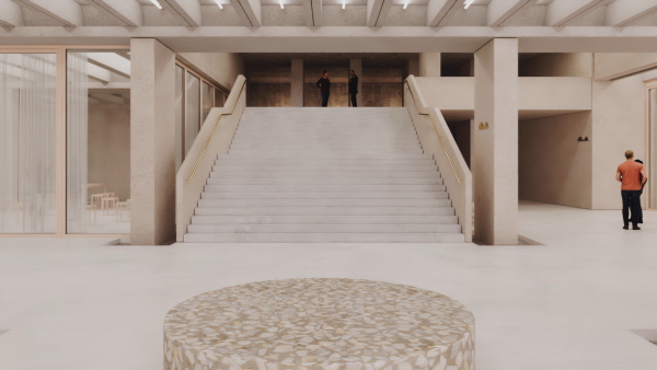 ber die offene Treppe gelangt man zur Krypta