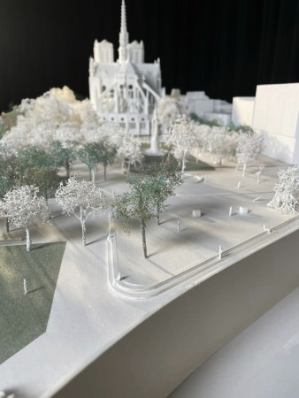 Parklandschaft im Osten von Notre-Dame