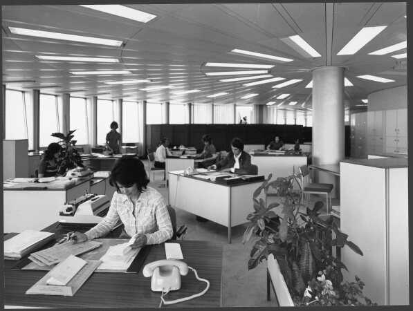 Vorschlag für eine Büroeinrichtung (abgelehnt), 1973