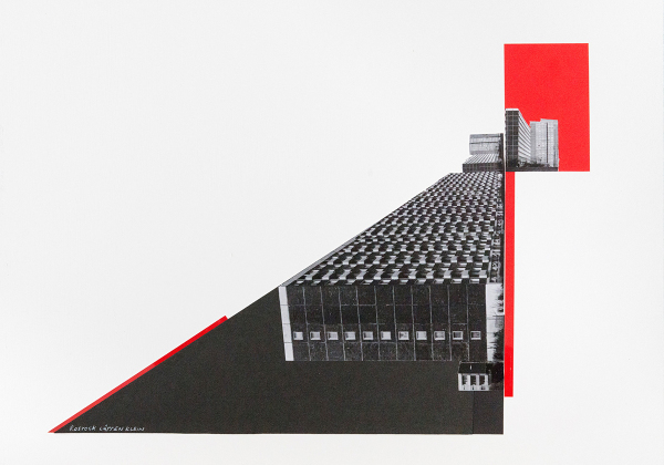 Collage Rostock Ltten Klein #1 aus der Serie Deconstructing Plattenbau, 2020
