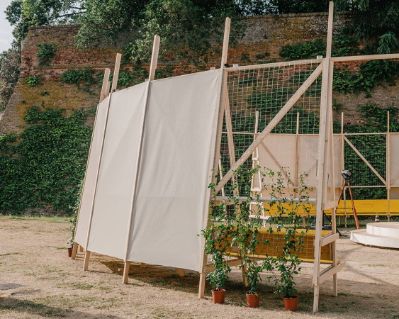 Tempor�rer Pavillon in Lugo von Orizzontale