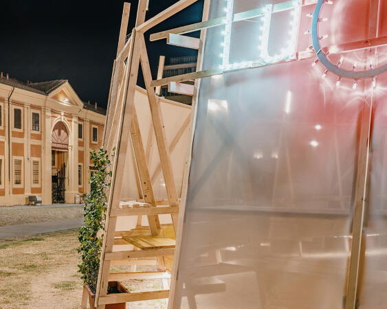 Temporrer Pavillon in Lugo von Orizzontale