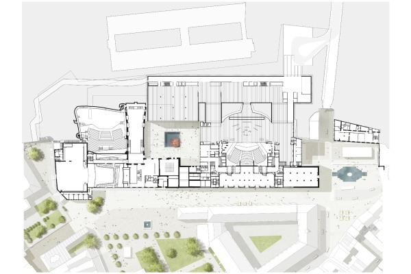 2. Preis: Franz&Sue (Wien) mit Jrg Friedrich (Hamburg). Grundriss Regelgeschoss