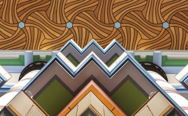 Cambridge Judge Business School: Blick von einer der Galerien zur Decke