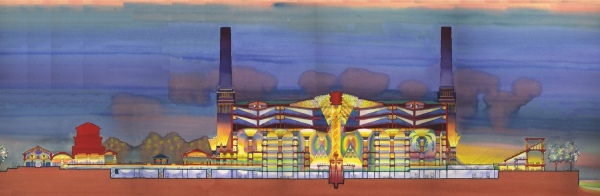 Entwurf fr die Umgestaltung der Battersea Power Station in London