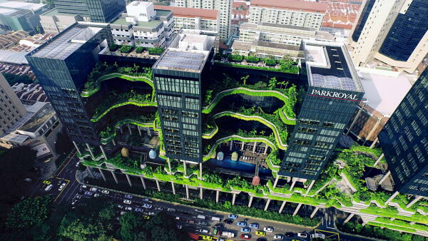 Hotel Parkroyal Collection Pickering von WOHA, Singapur 2012