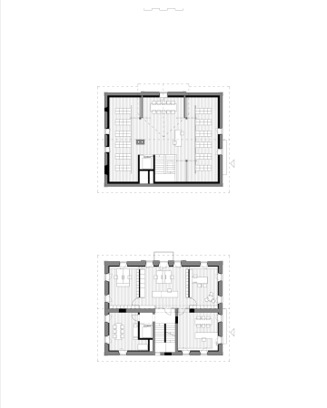 Grundrisse Obergeschoss und Dachgeschoss
