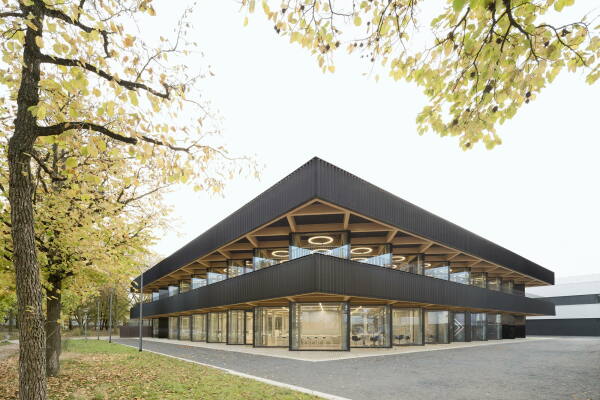 wulf architekten: Mensa und Mediathek Berufsschulzentrum, Darmstadt