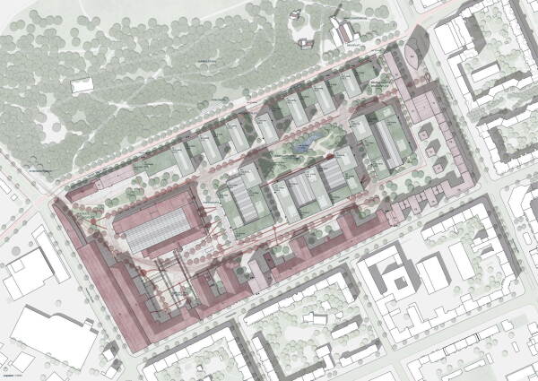 1. Preis: Cobe, Lageplan