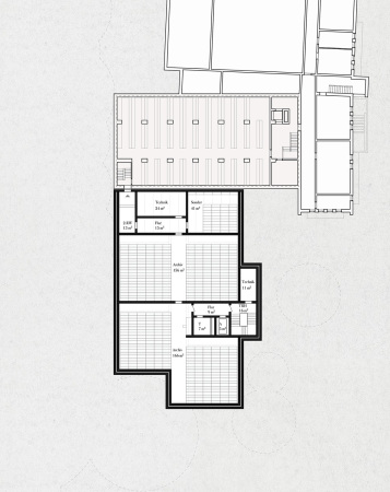 Ein 3. Preis: Heine Mildner Architekten, Dresden; 1. Untergeschoss