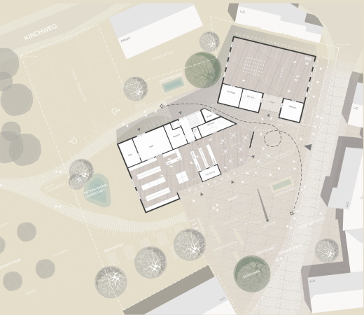 3. Preis: Drschinger Architekten und Partner (Frth). Grundriss Erdgeschoss