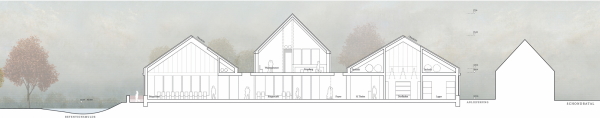 1. Preis: Georg Scheel Wetzel Architekten (Berlin). Lngsschnitt