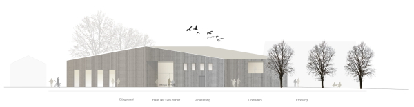 3. Preis: Drschinger Architekten und Partner (Frth). Ansicht Nord