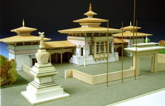 Grundsteinlegung fr den Expo-Pavillon Bhutans in Hannover