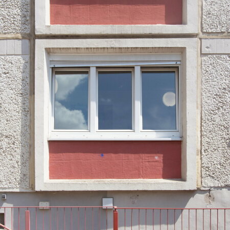 Fenster in der Hyazinthenstrae in Halle-Neustadt
