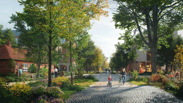 Die Kopenhagener Bros Effekt und Arkitema zeigen Planungen fr die Umgestaltung des Frederiksberg Hospitals in ihrer Heimatstadt.