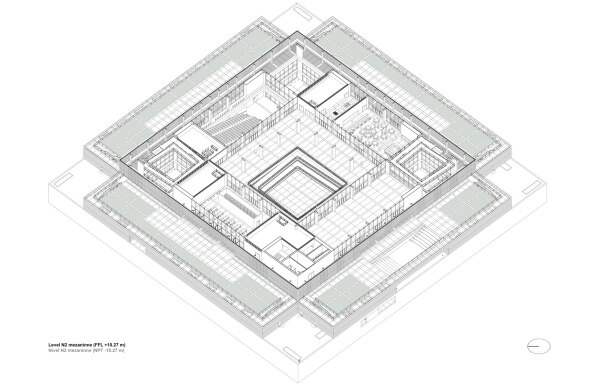 Axonometrie Mezzanin