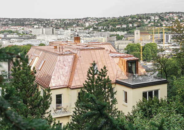 K59 � Dachaufbau in Kupfer, Stuttgart von STUDIO CROSS SCALE (Stuttgart), Bauherr: S�dwesttextil e.V.