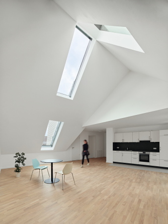 Haus Liselotte - Wohnungsbau f�r Pflegekr�fte in Ostfildern-Ruit von Kauffmann Theilig & Partner   (Stuttgart), Bauherr: Erich und Liselotte Gradmann-Stiftung