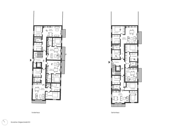 Massivholzhuser in Neuruppin von Praeger Richter (Berlin), Bauherr: Baugruppe Ausbauhaus Neuruppin