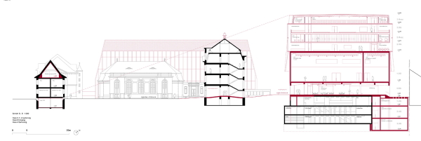 Architecture Club mit Chaves Biedermann Landschaftsarchitekten: Schnitt