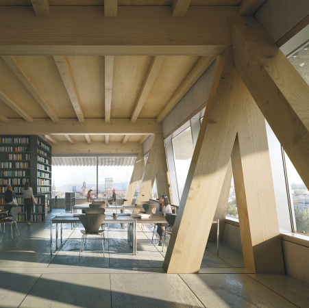 Christ & Gantenbein: Innernraumperspektive, Neubau