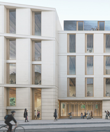 ARGE Harry Gugger Studio und Luca Selva: Gebude am Leonhardsgraben