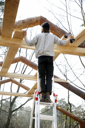 Tempor�re Museumserweiterung von ConstructLab in Berlin