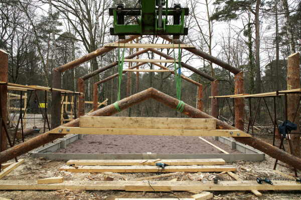 Tempor�re Museumserweiterung von ConstructLab in Berlin