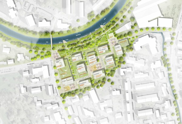 3. Preis: ARP ArchitekturPartnerschaft Stuttgart: Lageplan