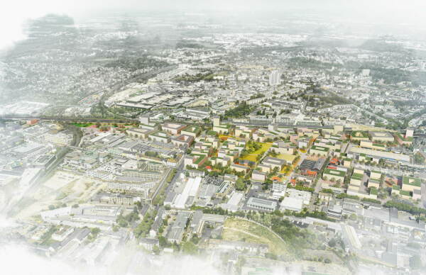 2. Preis: Teleinternetcafe mit Treibhaus Landschaftsarchitektur