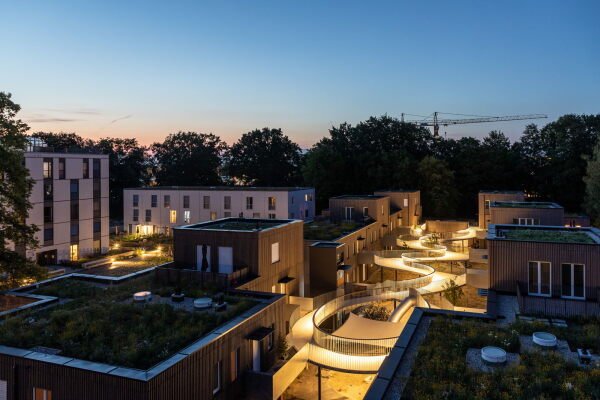 2. Preis Nachhaltiger Wohnungsbau: �Gemeinsam Gr��er II� am Prinz Eugenpark in M�nchen von agmm Architekten und Stadtplanung