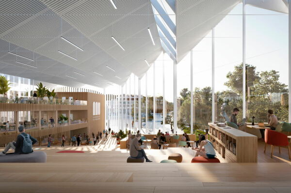 Uni Campus Klagenfurt als Erweiterungsbau fr die Universitt.