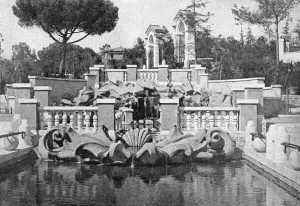 Nymphum im Parco al colle Oppio in Rom, 1929
