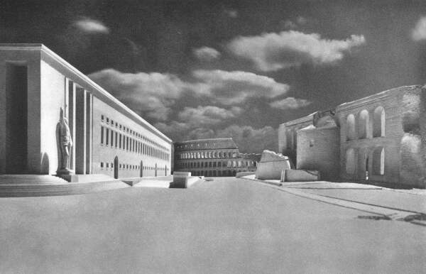 Entwurf fr den Palazzo del Littorio (Enrico del Debbio, Arnaldo Foschini und Vittorio Morpurgo), 19331934