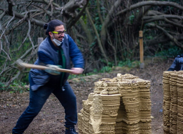 Vorbereitung von 3D-gedruckter Erde zur Wiederverwendung