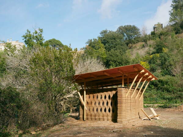 3D-gedruckter Erdhaus-Prototyp