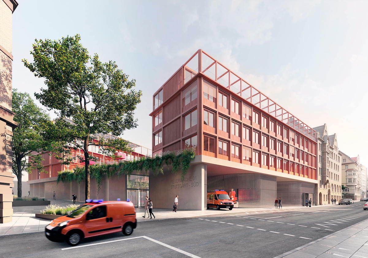 Feuerwache mit Einblick
 - Steimle Architekten planen in Stuttgart