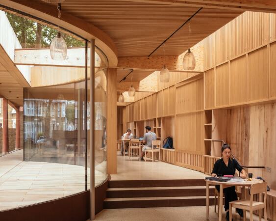 Bibliotheksanbau in London von Studio Weave
