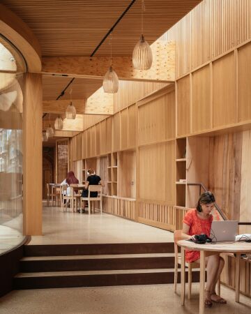 Bibliotheksanbau in London von Studio Weave