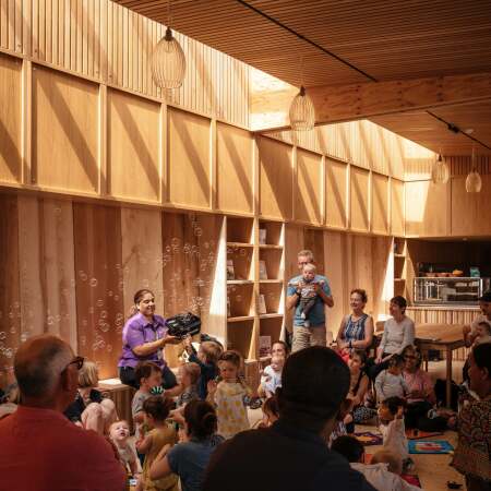 Bibliotheksanbau in London von Studio Weave