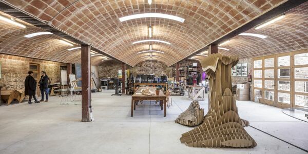 Werkstatt des „Master in Advanced Ecological Buildings and Biocities“-Programms vom IAAC in Barcelona