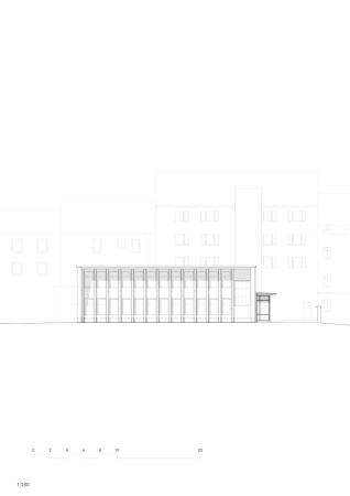 Ansicht Fassade Garten