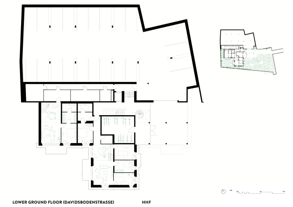 Grundriss Erdgeschoss Davidsbodenstrasse