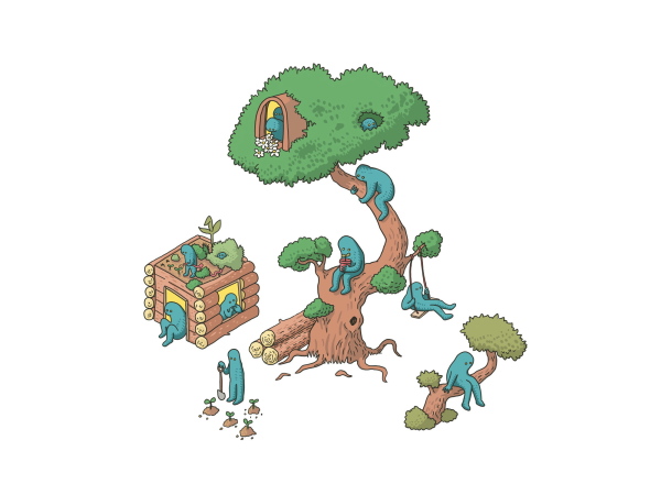 Grafik im Home Report 2022 von Oona Horx-Strathern