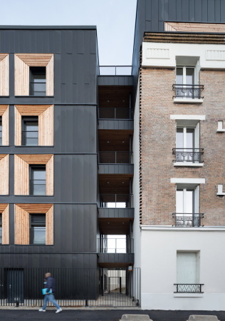Mehrfamilienhaus in Aubervilliers von Pietri Architectes